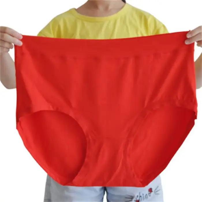 Lot de 5 culottes grande taille pour femme, en soie de lait, coupe triangle, pour femmes enceintes, mères d'âge moyen, jusqu'à 150 kg