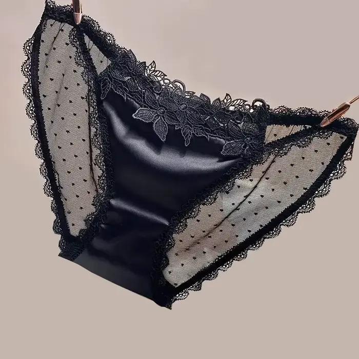 Slips en satin pour femmes, lingerie sexy, culottes sans couture, sous-vêtements féminins pour femmes, sous-vêtements sexy pour femmes, sous-vêtements transparents, трусы женские