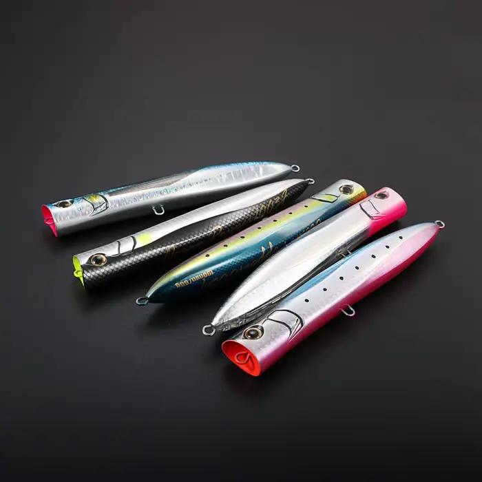 Leurre flottant JIGGING PRO Popper 190mm 60g Holographique pour la pêche en eau salée en surface pour thon GT