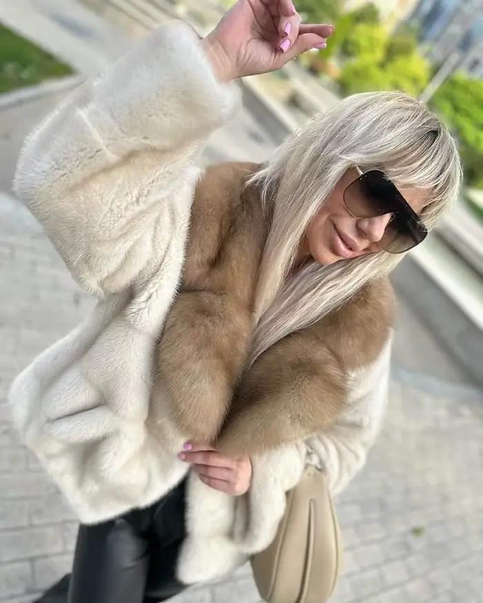 Dámska norková kožušinová bunda