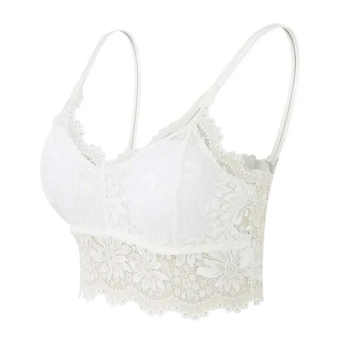 Sexy čipkovaná podprsenka s kvetinovým vzorom pre ženy