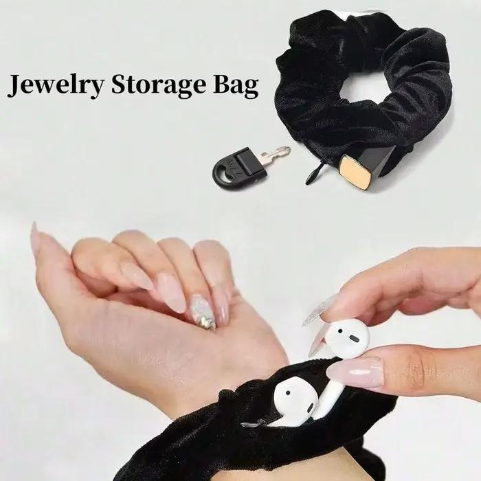1/3/5 ks prenosné puzdro na skryté ukladanie vlasových gumičiek