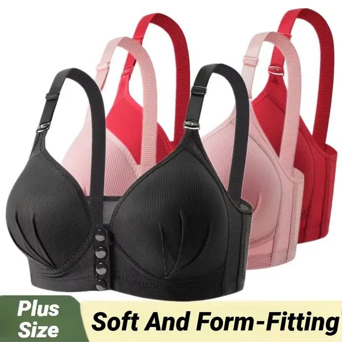 Nová sexy push-up podprsenka veľkých veľkostí s predným zapínaním pre ženy