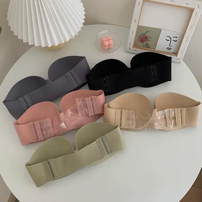 FINETOO fermeture avant Sexy Push Up soutien-gorge femmes soutien-gorge Invisible sous-vêtements Lingerie pour femme brassière sans bretelles sans couture Bralette