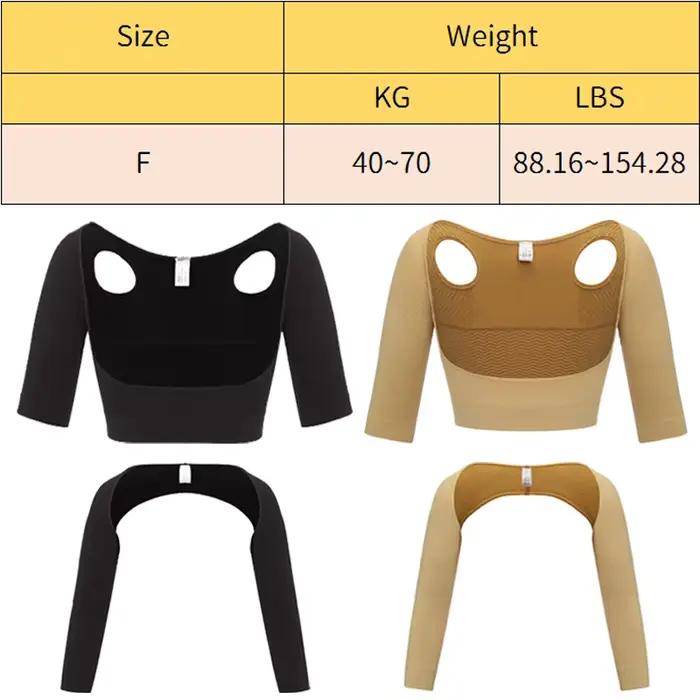 Haut de bras shaper pour femmes, gaine de bras sculpteur invisible, rehausseur de poitrine, soutien de posture, hauts de compression pour les occasions quotidiennes et spéciales