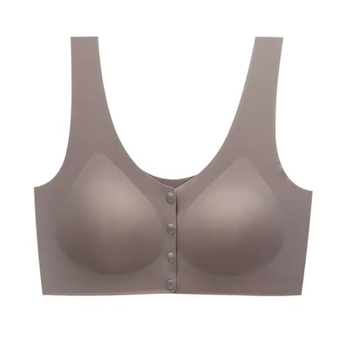 Soutien-gorge d'allaitement ultra-fin respirant à ouverture frontale pour femmes enceintes, sans traces, respirant, anti-affaissement, avec effet de maintien