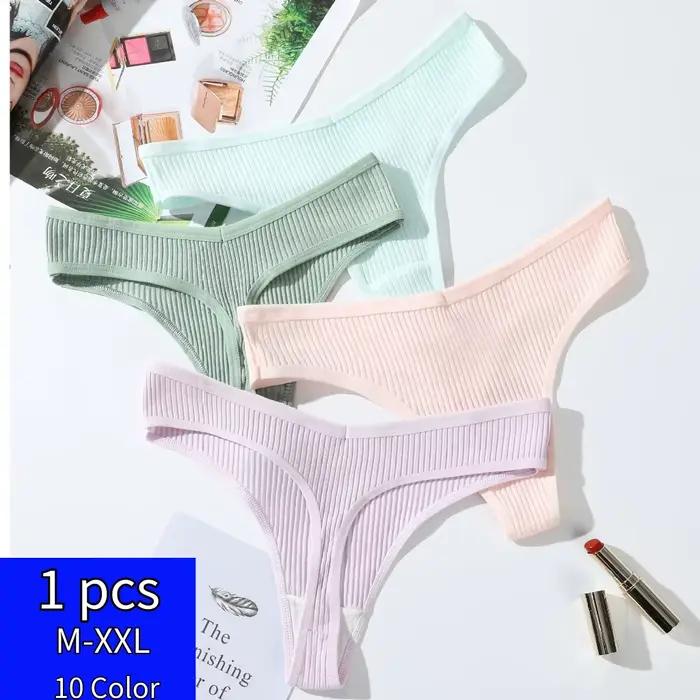 Femmes sous-vêtements XL grande taille coton culottes tongs Sexy dames taille basse solide sans couture g-strings sous-vêtements pour le sexe nouveau chaud