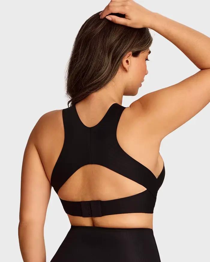 Soutien-gorge correcteur de posture sans couture sans armatures pour femme, bralette push-up à dos croisé, soutien avant, couvrance intégrale, usage quotidien