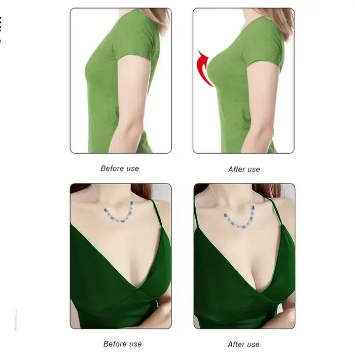 Coussinets de soutien-gorge réutilisables en silicone – Coussinets intérieurs push-up sans couture pour femmes |     Hypoallergénique, idéal pour les bikinis