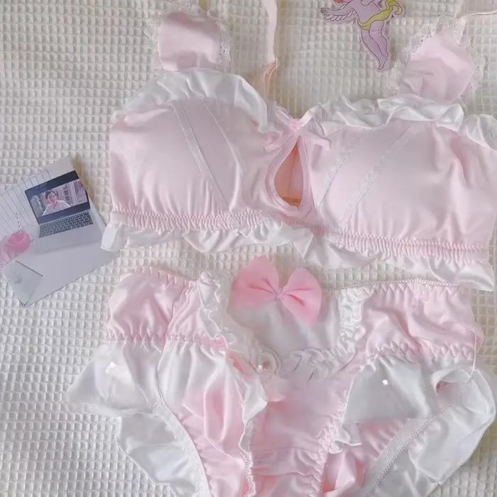 MOYISU Kawaii Lolita podprsenka so zajačími ušami