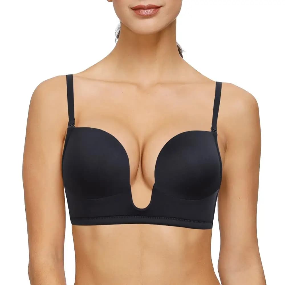 YBCG – soutien-gorge plongeant pour femmes, Lingerie rembourrée, coupe basse, à armatures, Bralette 