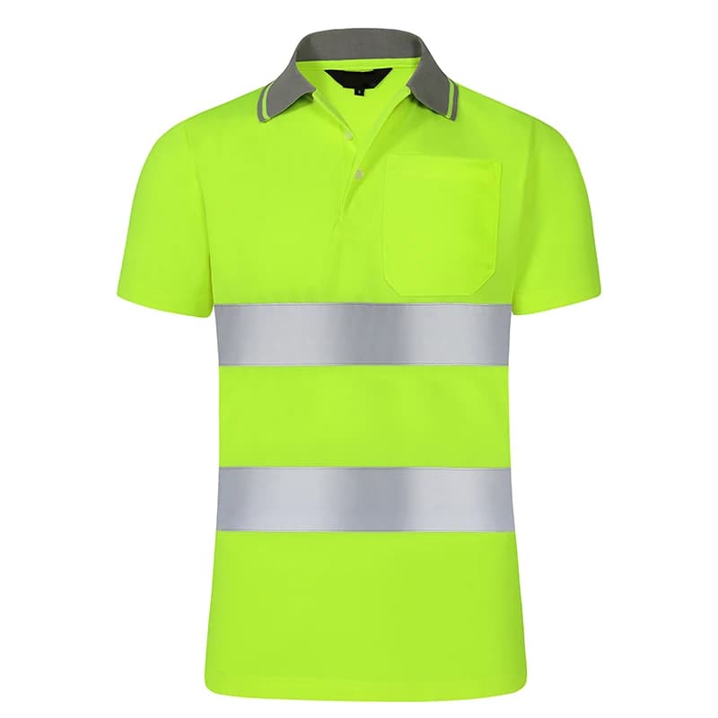 Chemise de sécurité réfléchissante pour le travail de nuit, vêtements à séchage rapide, T-shirt à ma