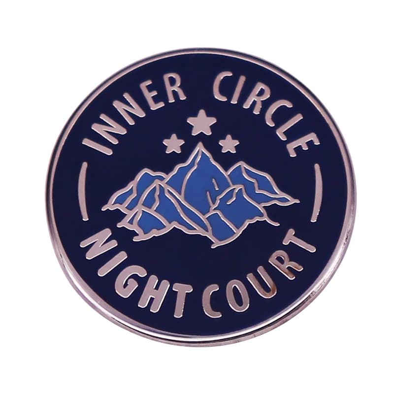 Badge en émail, cercle intérieur, cour de nuit, cadeaux de nerd
