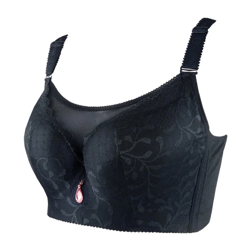 Soutien-gorge push-up sexy en dentelle à bretelles fines, bonnets C, D, E, F, blanc, grandes tailles