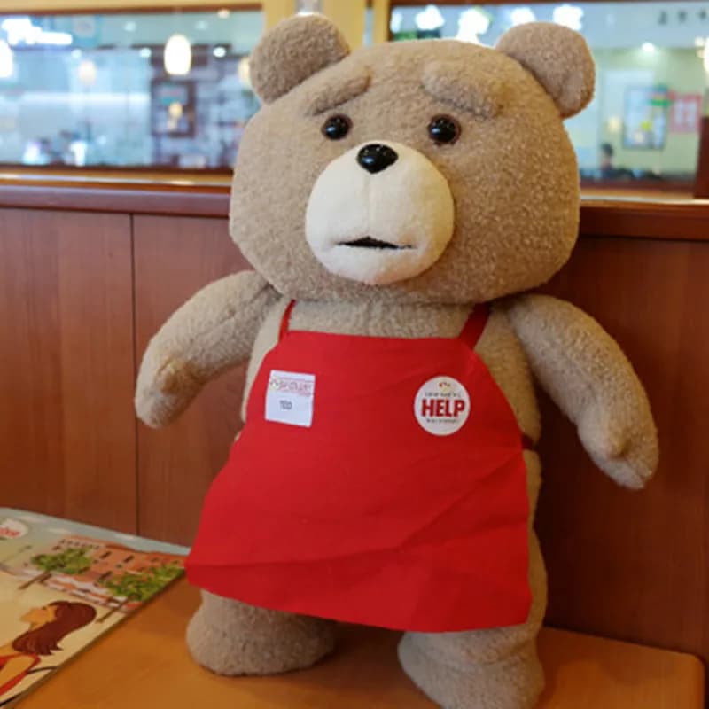 8 styles film ours en peluche Ted 2 jouets en peluche dans le tablier animaux en peluche doux peluch