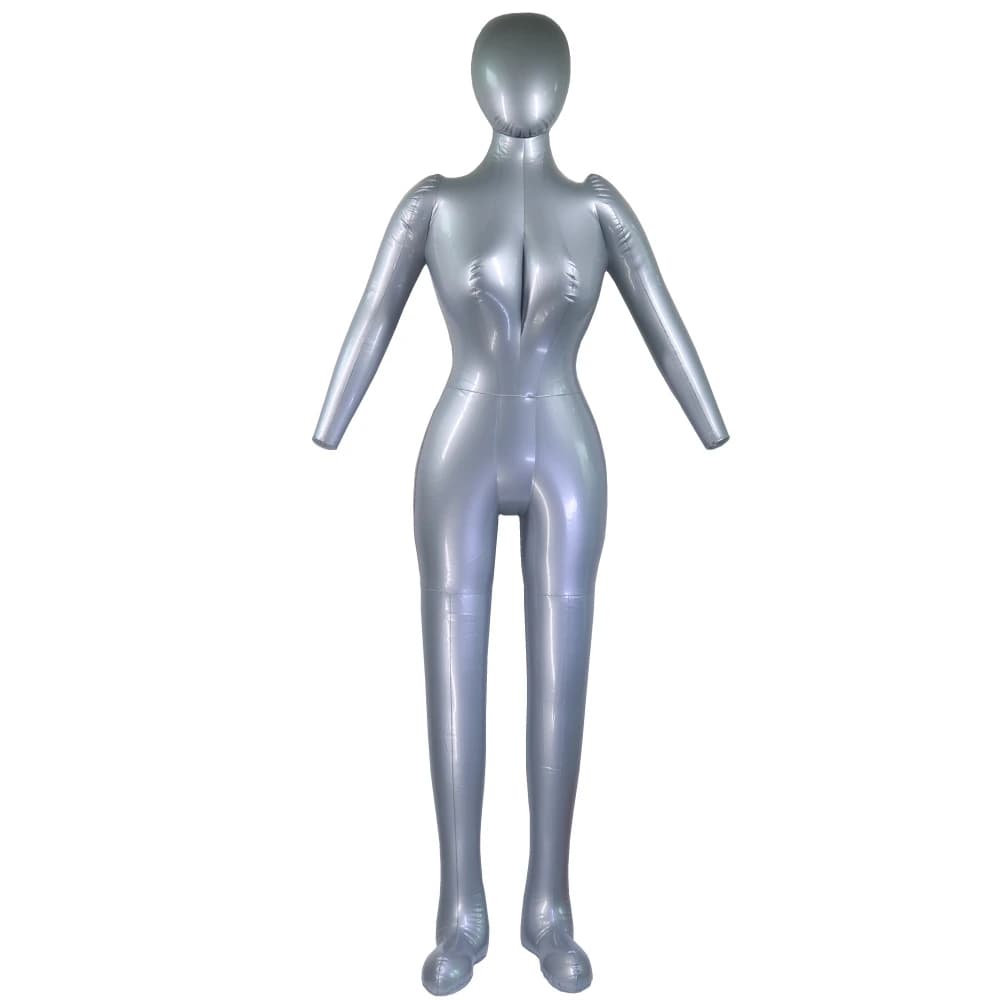 Mannequin gonflable femme corps entier avec bras, pour vitrine et présentation
