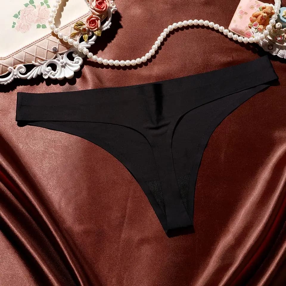 Femmes string g cordes Sexy Femme sans couture culottes sous-vêtements taille basse Stretch String F
