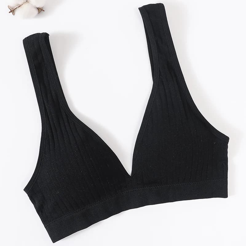 Soutien-gorge sans couture femmes bustiers bustier en V profond haut de soutien-gorge Sexy sous-vête