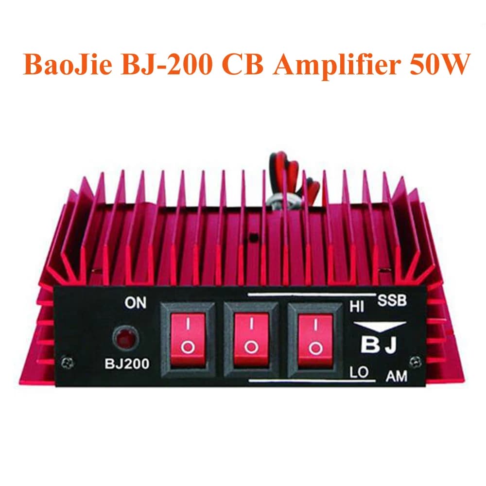 BaoJie BJ-200 50W CB amplificateur de puissance Radio amplificateur HF 3-30 MHz AM/FM/SSB/CW talkie-