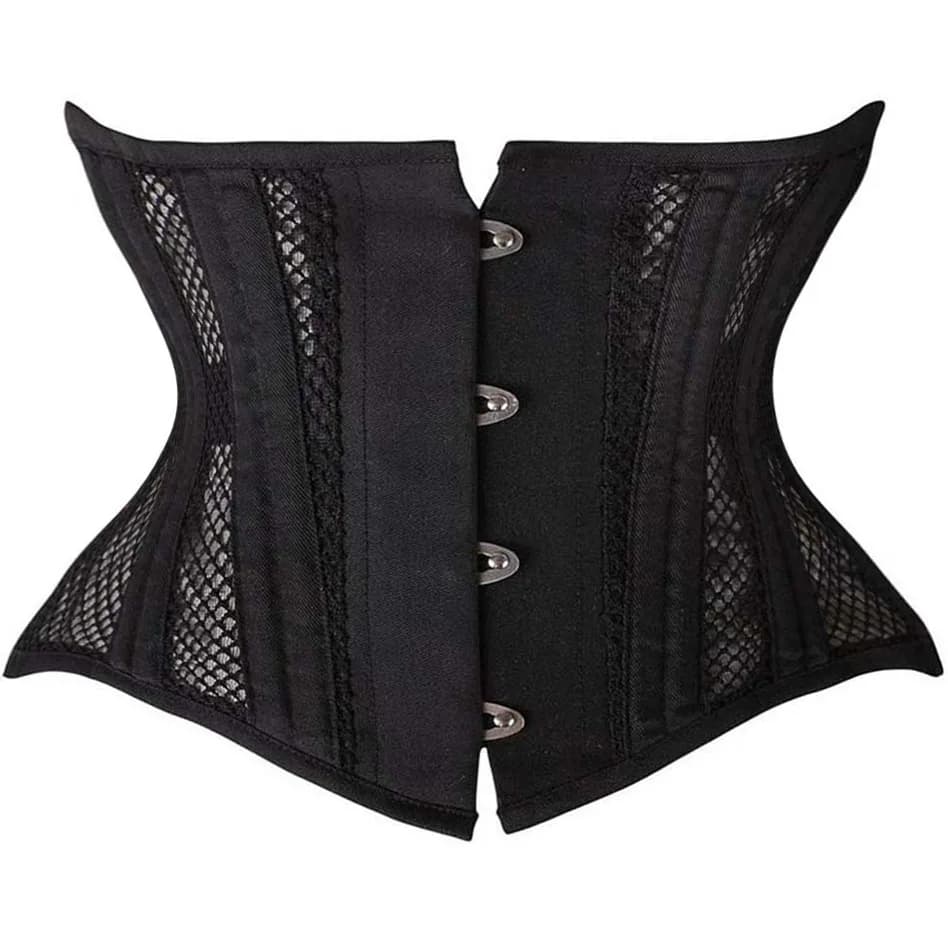 Corset gothique court pour torse, sous le buste, gaine amincissante pour le ventre, sablier, entraîn