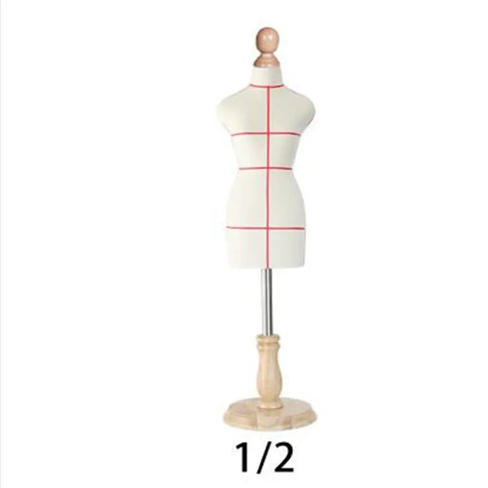 Corps de mannequin de couture féminin noir pour vêtements, forme de robe buste, maillot standard 1:2