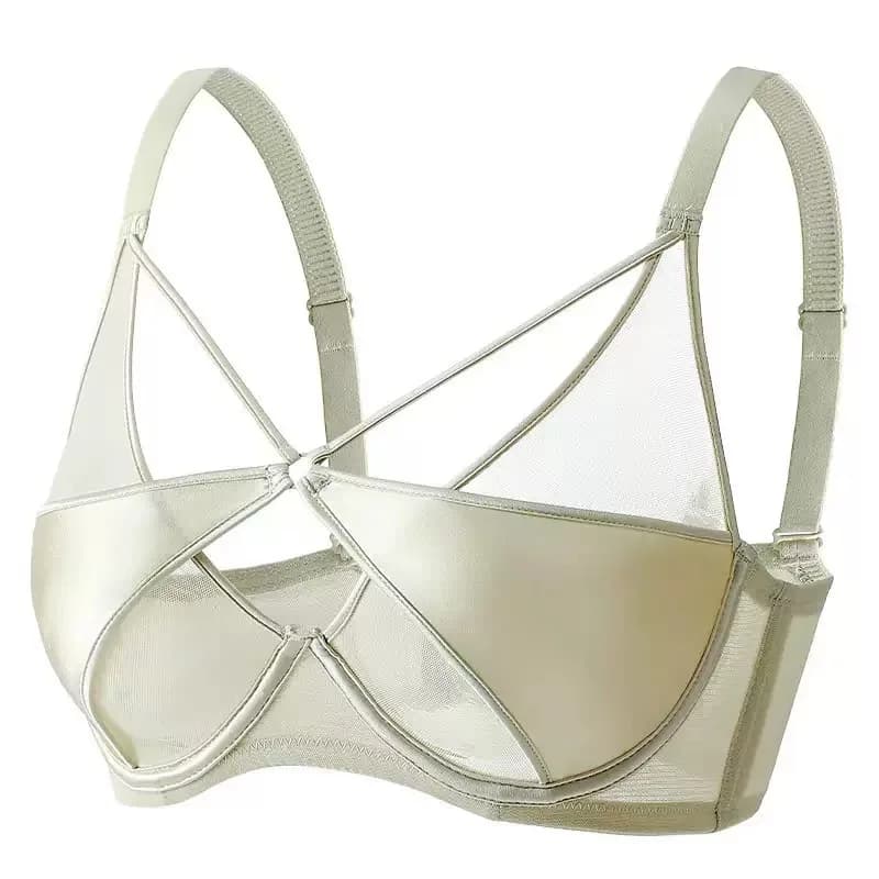 Ailan Centroie Français Sexy Pure Sous-Vêtements Confortables Gros seins, Petit Anti-affaissement et