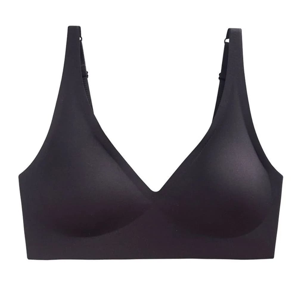Soutien-gorge léopard sans couture ajusté, dos élégant, antichoc, décolleté en V profond, lingerie e