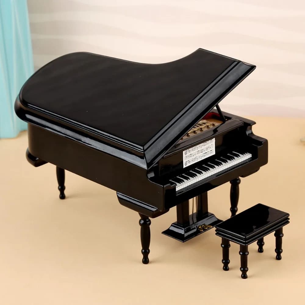 Nouveau Mini Pianos faits à la main, Instrument de musique en bois mignon, cadeaux décoratifs polych
