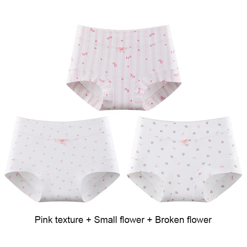 Ensemble de culottes en coton pour femme, lot de boxers, sous-vêtements pour femme, shorts à fleurs,