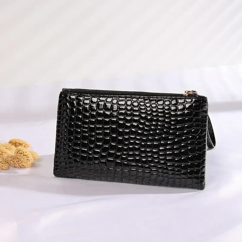 Porte-monnaie en Pu, sac coréen pour téléphone portable, portefeuille à main élégant, pochette pour 