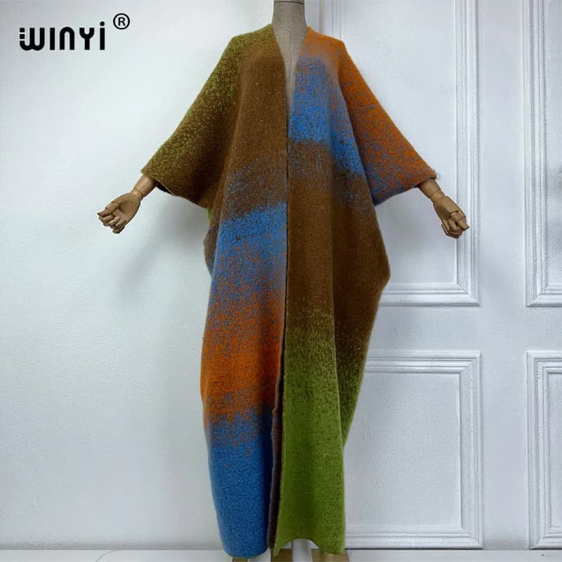 WINYI-Manteau de Luxe en Fourrure de Melon pour Femme, Tenue d'Hiver, Optique Confortable, Chaud, Im