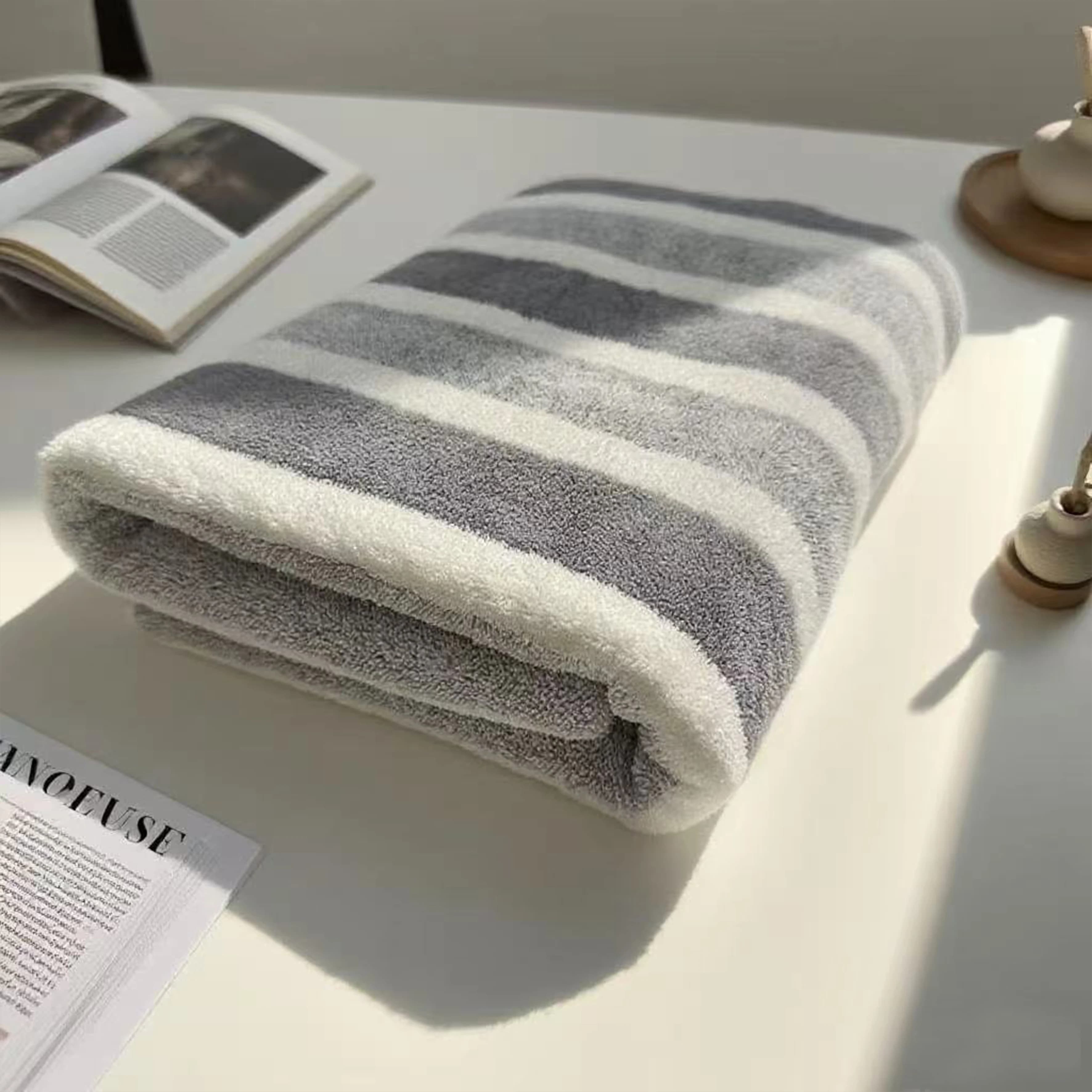 Serviette de bain épaisse, 1 paquet, forte absorption d'eau et séchage rapide, ne perd pas, durable 