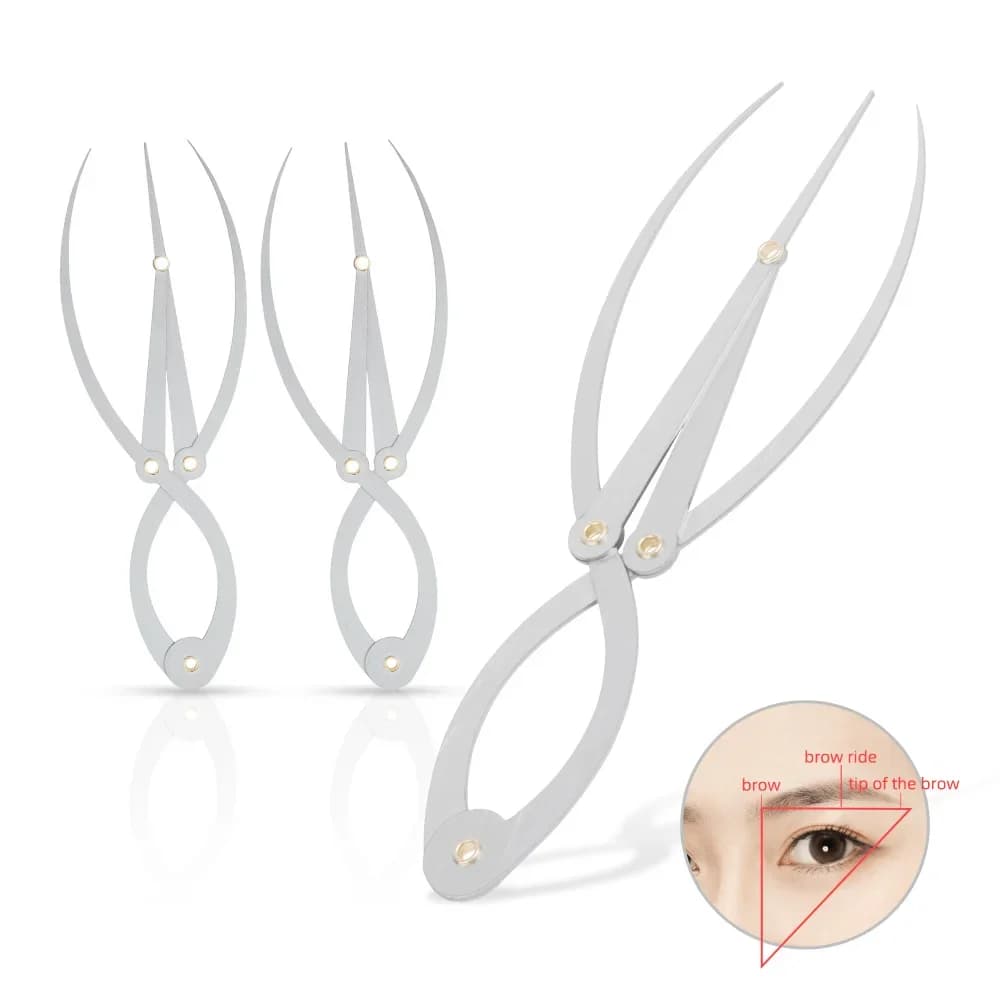 Règle pour mesurer les sourcils, acier inoxydable, Ratio d'or, Microblading, maquillage Permanent, é