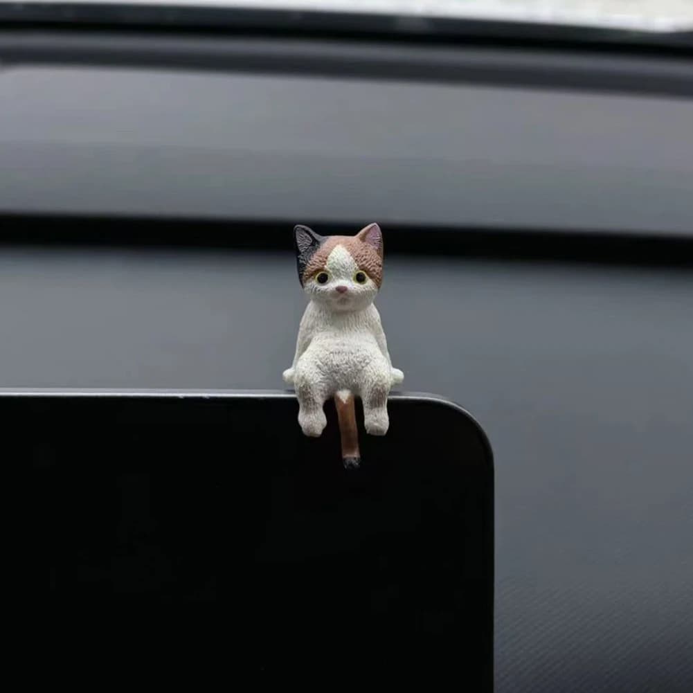 Décoration d'écran de navigateur de Console centrale intérieure de voiture de chat endormi pour l'af