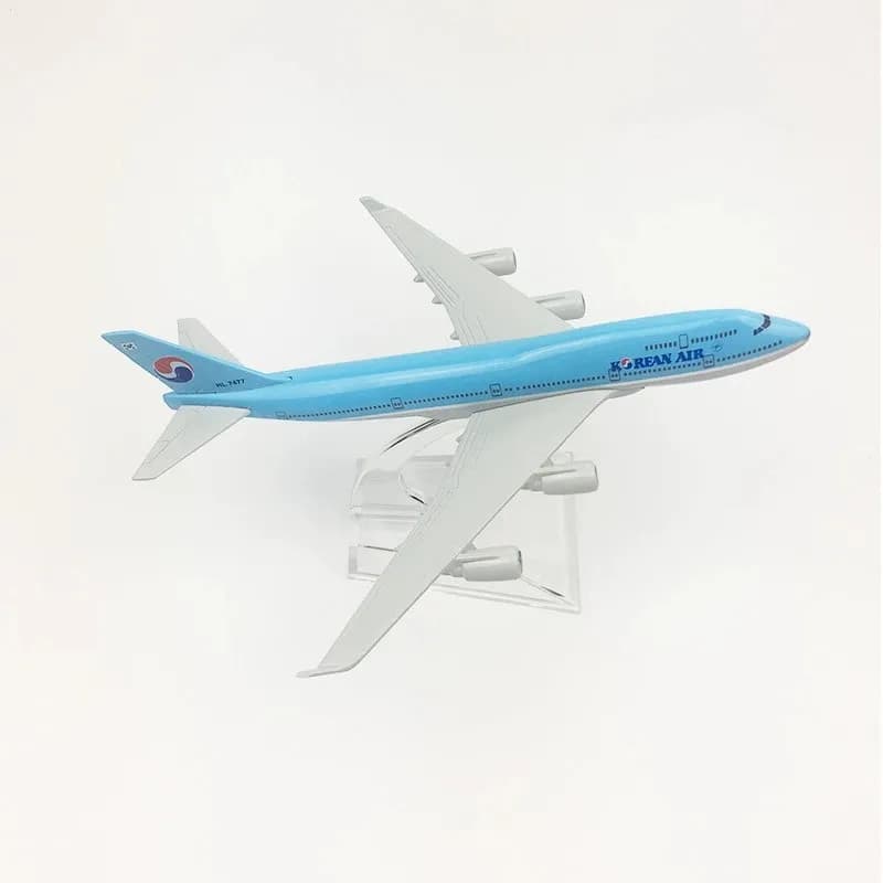 Avion miniature à l'échelle 16 cm, modèle en alliage moulé sous pression, série B747, British Malays