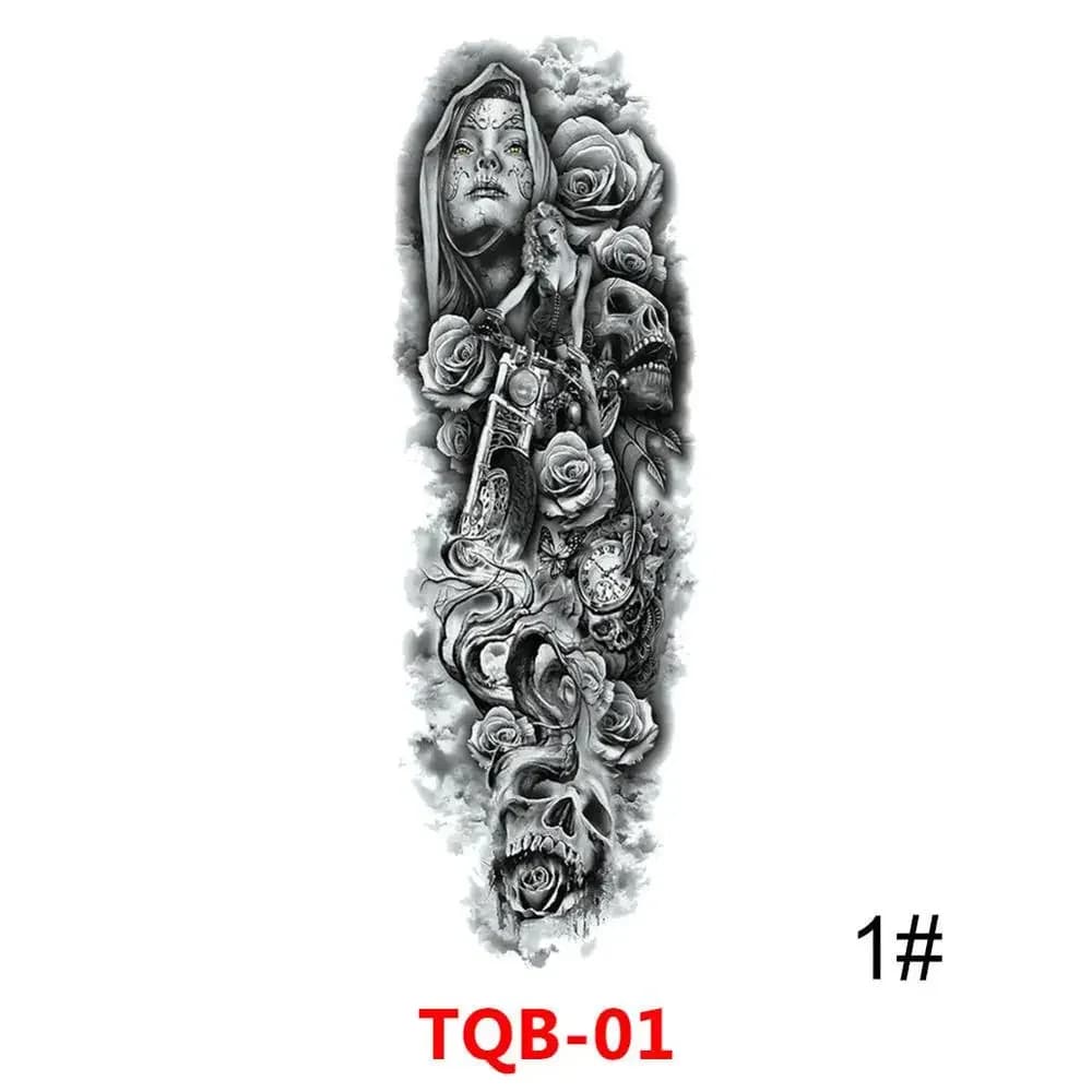 Tatouages temporaires imperméables pour femmes, peinture d'art corporel, bras, jambes, autocollant, 