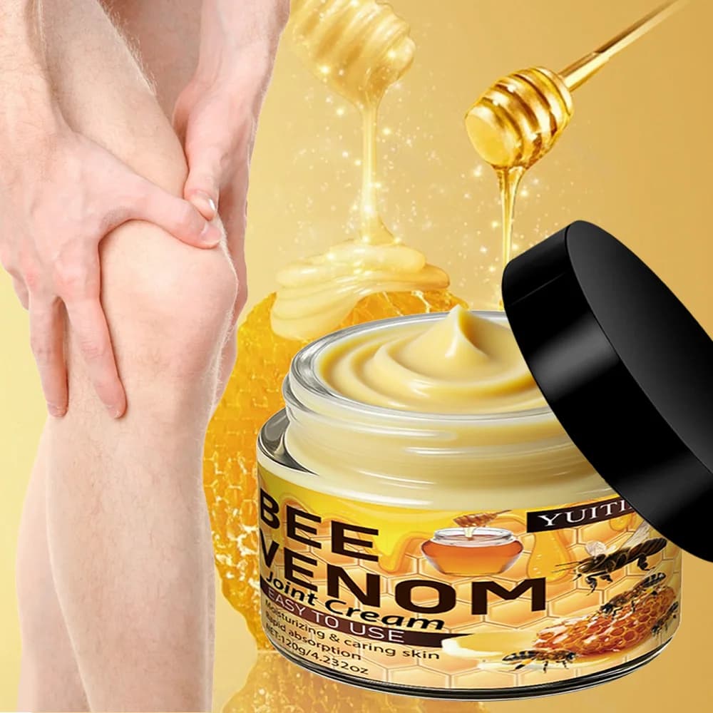 Crème articulaire au venin d'abeille 120g – Absorption rapide, hydratant non collant pour les coudes
