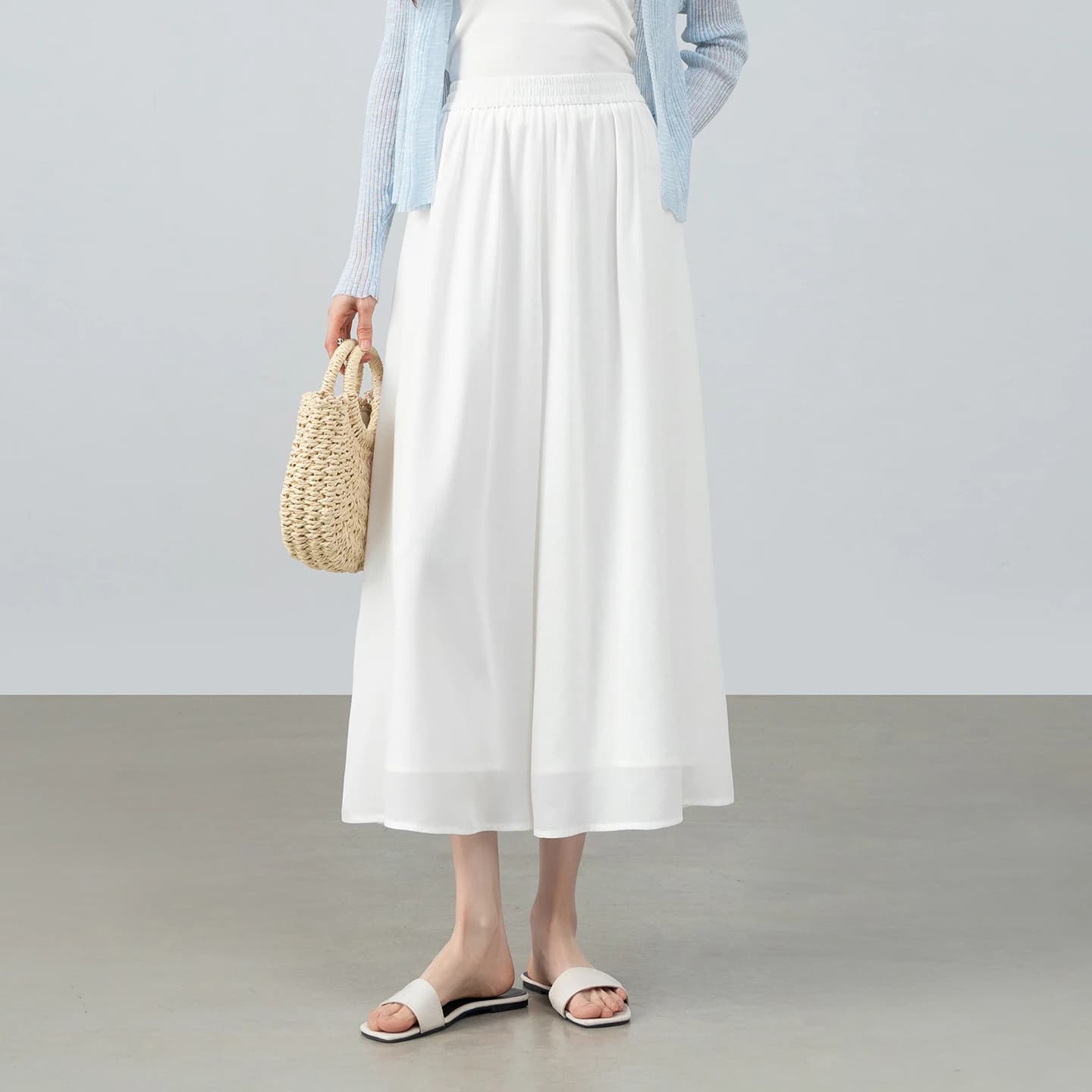 SENTUBILA – Culottes élégantes en mousseline de soie pour femmes, pantalons courts amples et minimal