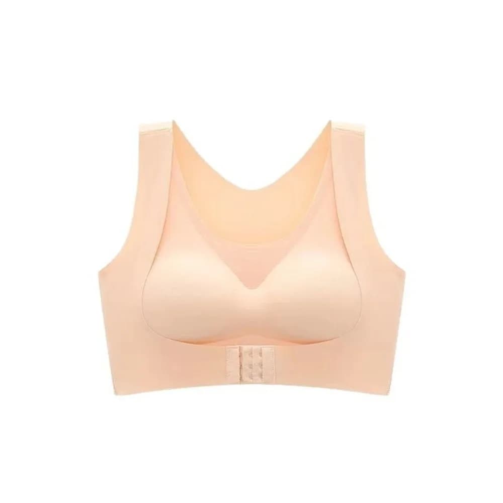 Soutien-gorge correcteur de posture à fermeture avant, dos croisé, sans armatures, antichoc, push-up