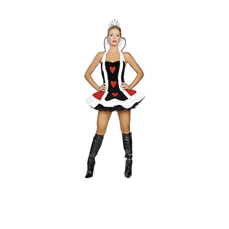 Sexy reine de coeur Costume femmes adulte fantaisie fête Cosplay fantaisie Sexy Costume Disfraz Adul