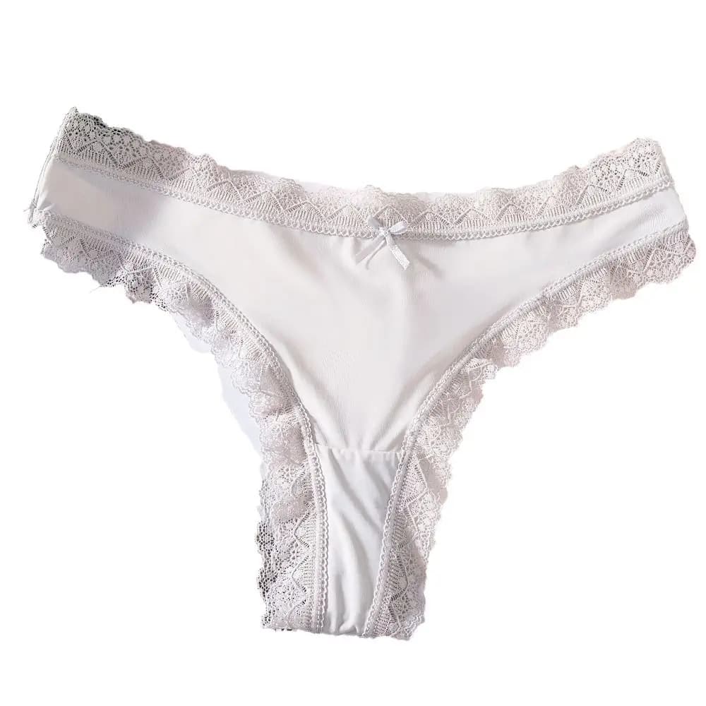 Injpanties de glace sans couture confortables pour femmes, entrejambe en coton, taille basse, nœud e