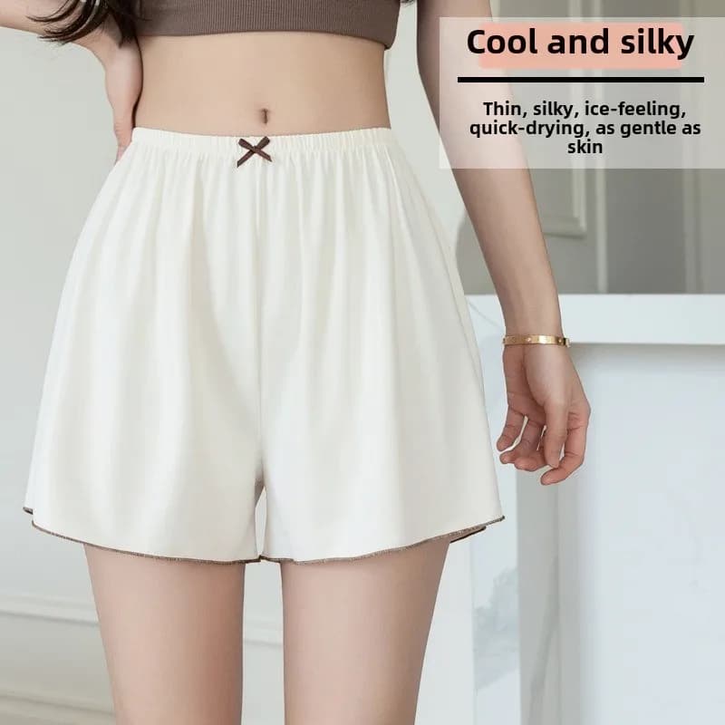 Pantalon de pyjama en soie glacée pour femmes, Leggings fins d'été, ample, respirant, grande taille,