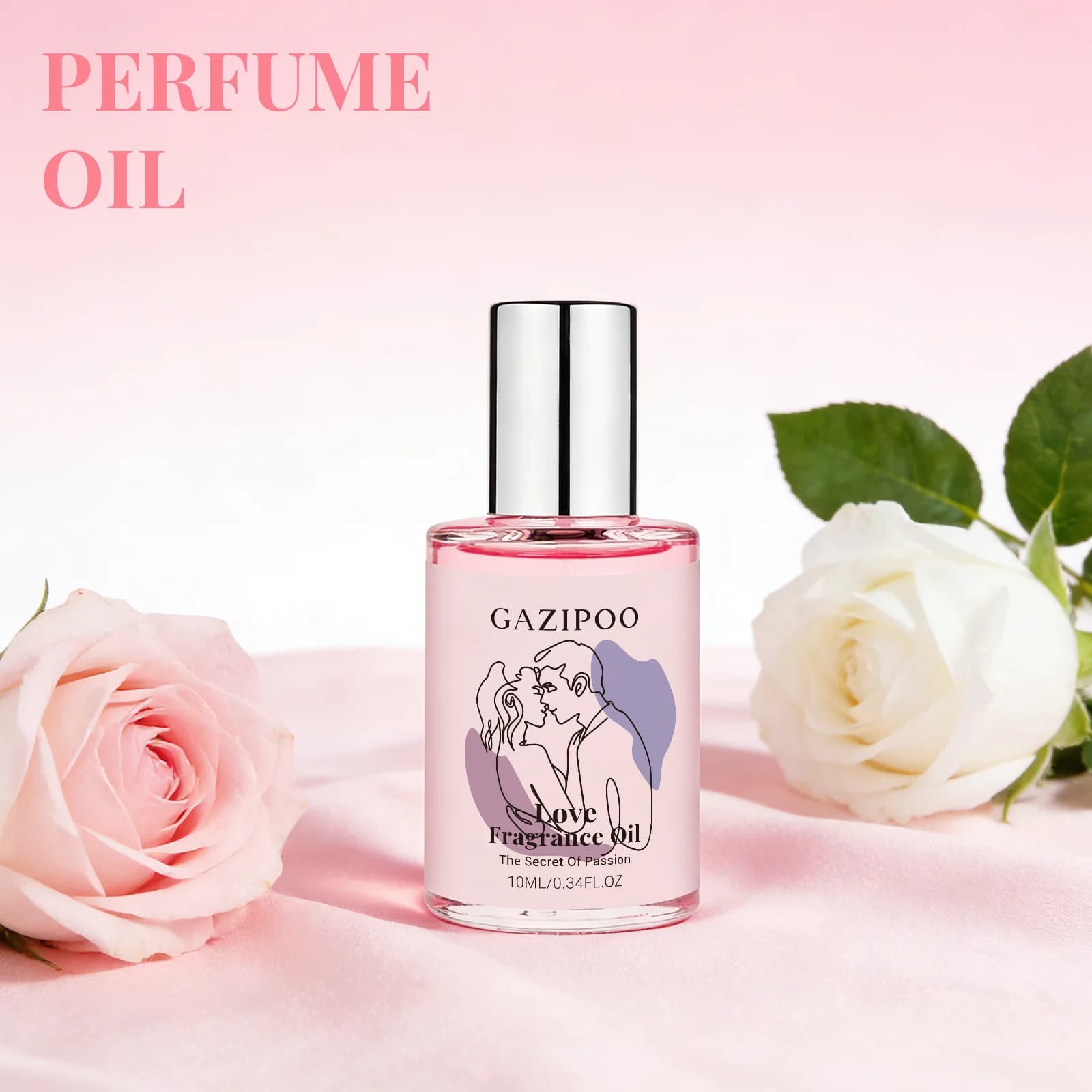 Eau de parfum orientale gourmande 10 ml pour femmes, aux notes de citrus, de rose, de vanille et de 