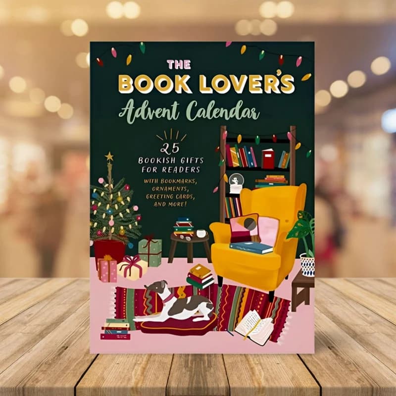 Calendrier de l'Avent en Papier pour les Amoureux des Livres, Boîte Surprise, Cadeaux de Noël, 1 Piè