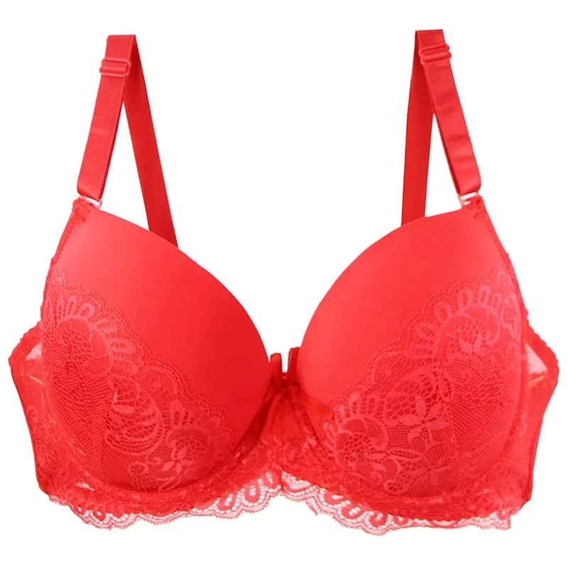 Soutien-gorge sans couture grande taille pour femme, en coton et dentelle, respirant, anti-affaissem
