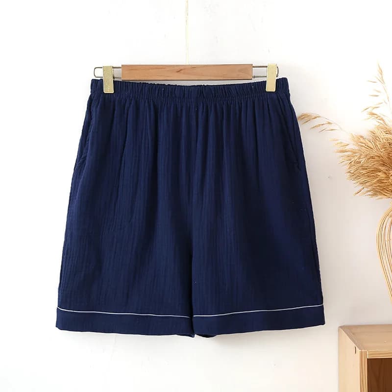Pantalon de pyjama en pansement de coton pur pour femmes, vêtements de nuit d'été, shorts pour femme