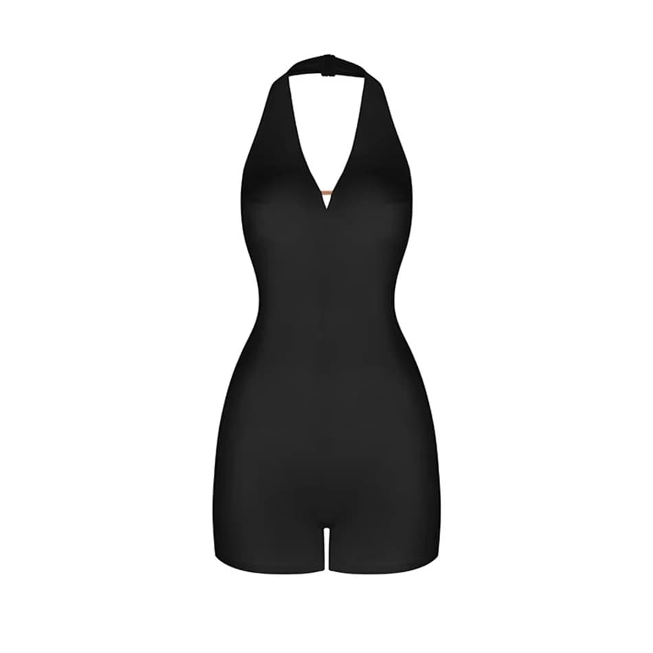 Body de danse latine noir pour femmes, col en V, dos nu, costume de danse latine, vêtements de danse