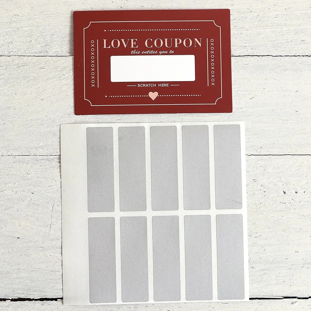 Coupons d'amour à gratter pour Couple, cartes à gratter pour la saint-valentin, cadeaux créatifs pou