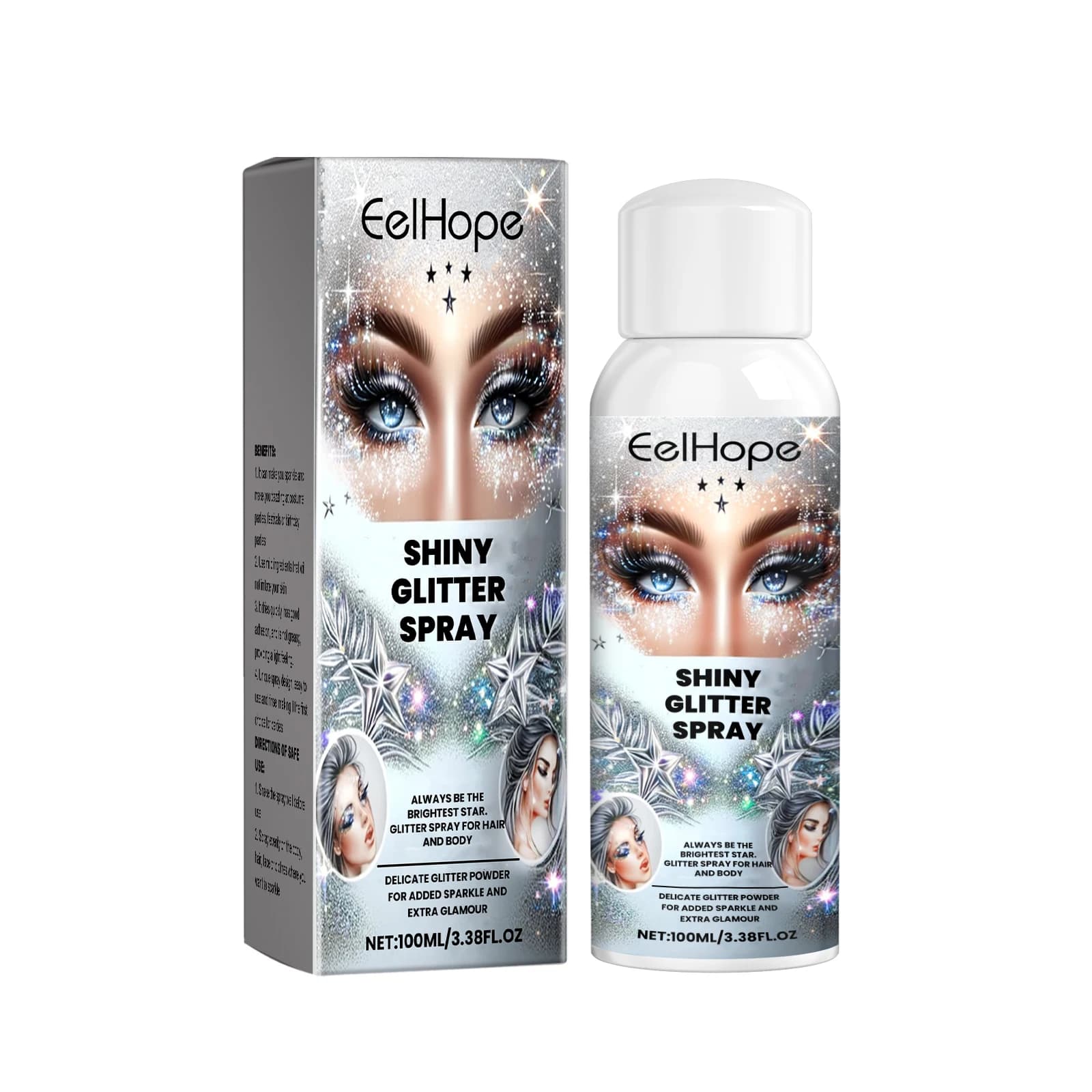 Spray à paillettes pour le corps, surligneur pour vêtements, poudre polyvalente, scintillante, scint