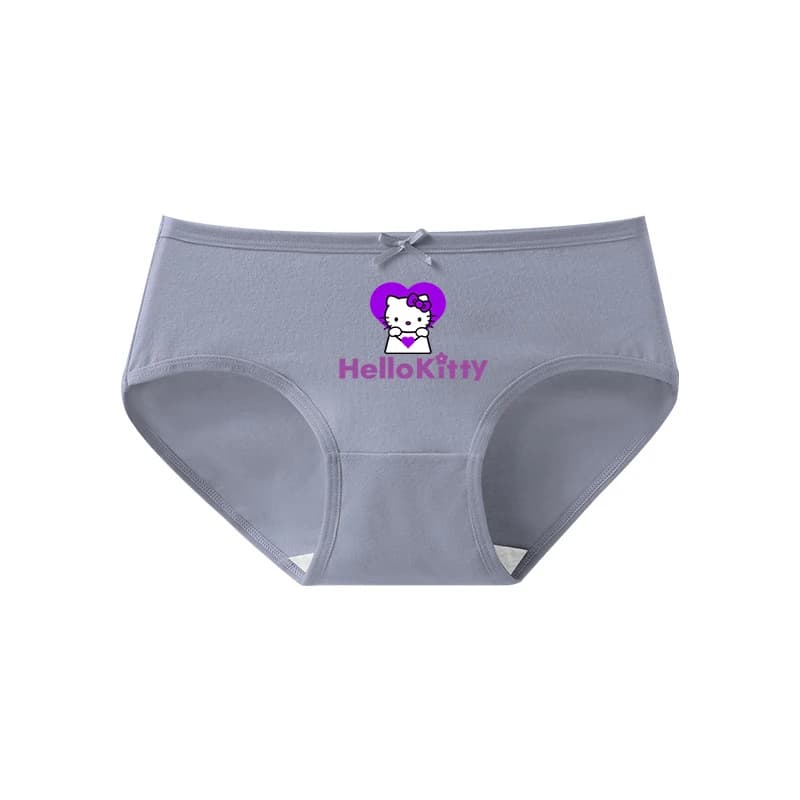 Hello Kitty Anime dessin animé femmes culottes mignonnes antibactérienne respirant coton entrejambe 